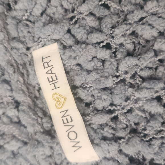 Woven Heart Popcorn Knitted Cardigan - Picture 6 of 6